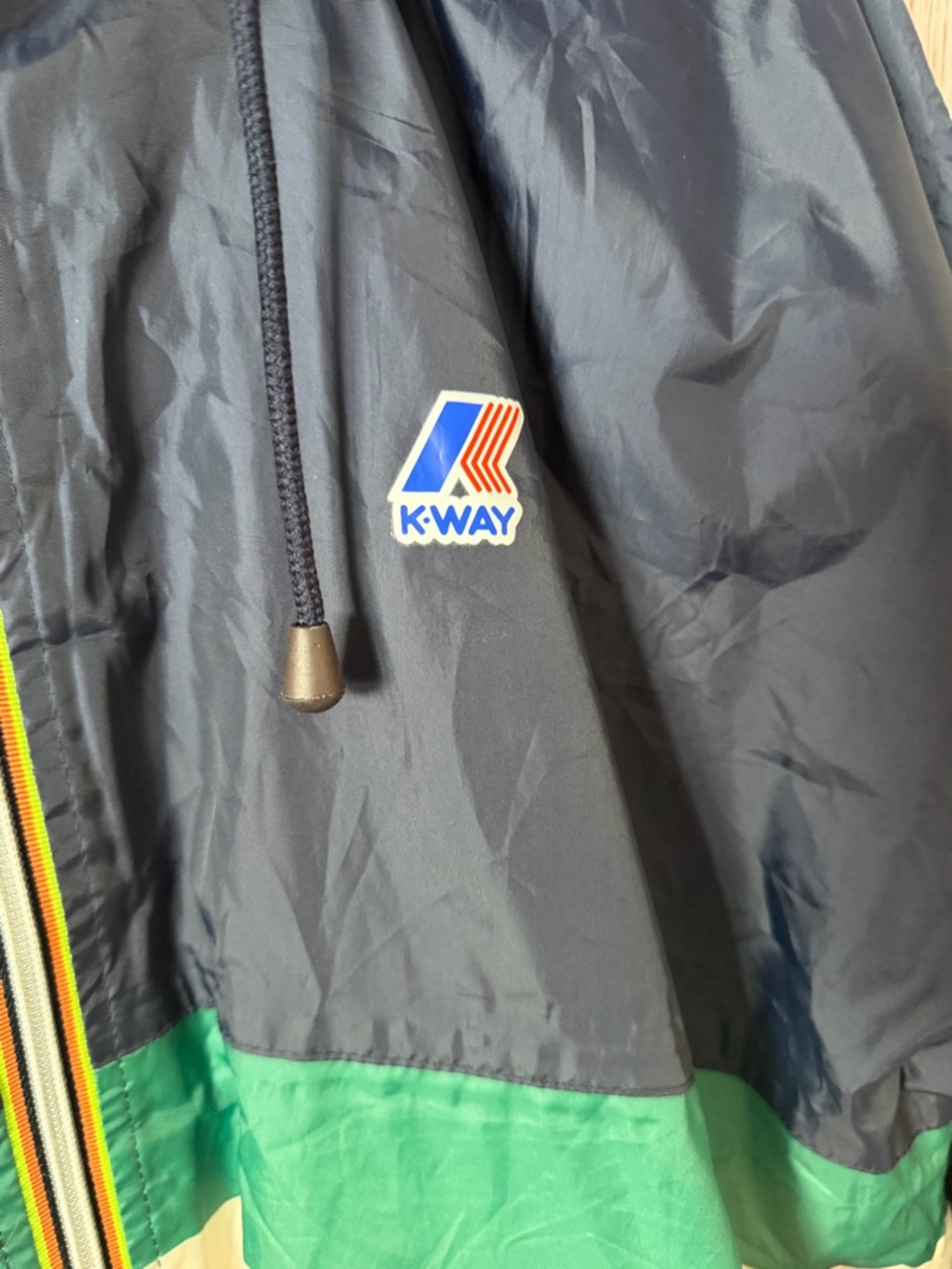 K-Way x Hudson's Bay Company Limited Edition Striped Windbreaker Jacket Size XL - Picture 5 of 10